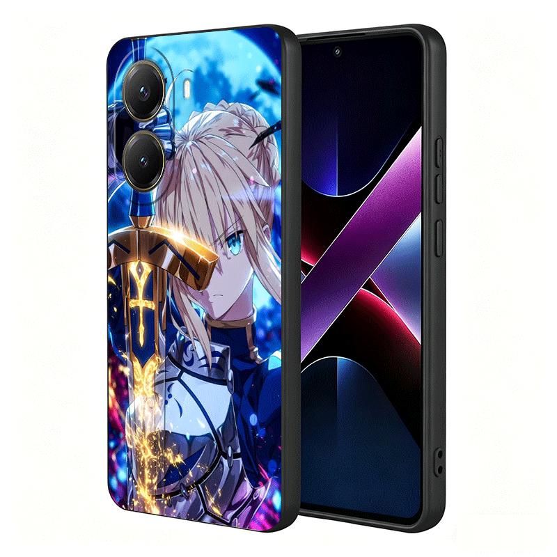 Fate Zero Stay Night Saber Soft Phone Case for Xiaomi Poco X5 X6 X7 X8 Pro Max X3 F7 F8 Ultra M8 M7 M6 M5 Redmi 15 15C 14C 13C 1