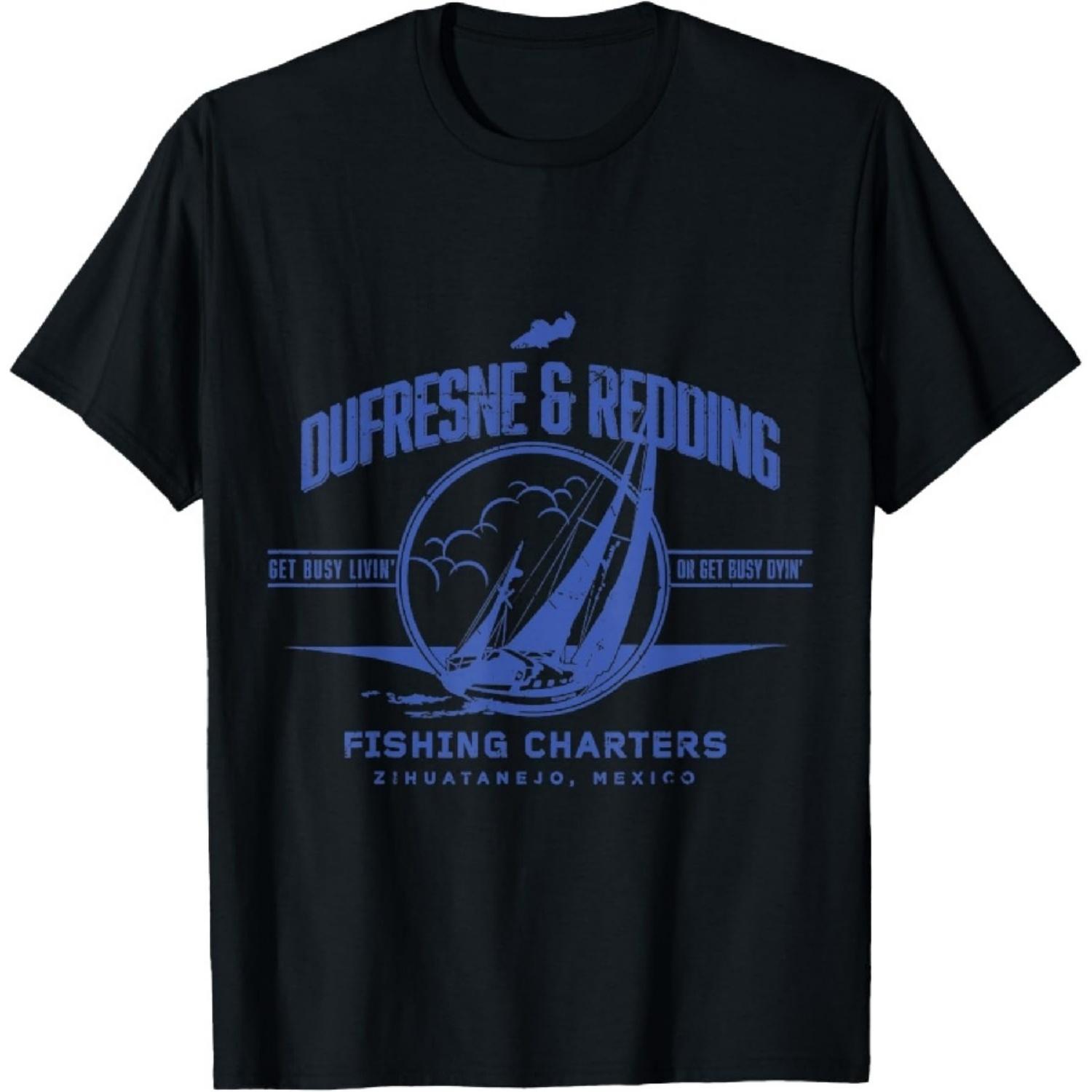 Vintage Dufresne & Redding Fishing Charters T-Shirt XXXXXL чёрный