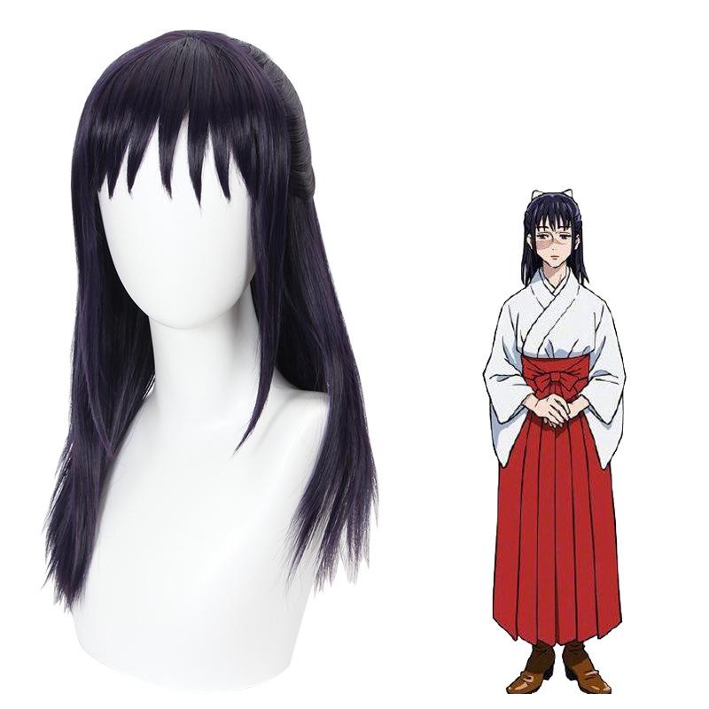 Anime Jujutsu Kaisen Iroi Utahime Costume Cosplay Parrucca Kostuum Kimono Io Pantaloni Uniforme Scuola Superiore di Jujutsu di Tokyo Parrucca Abbigliamento