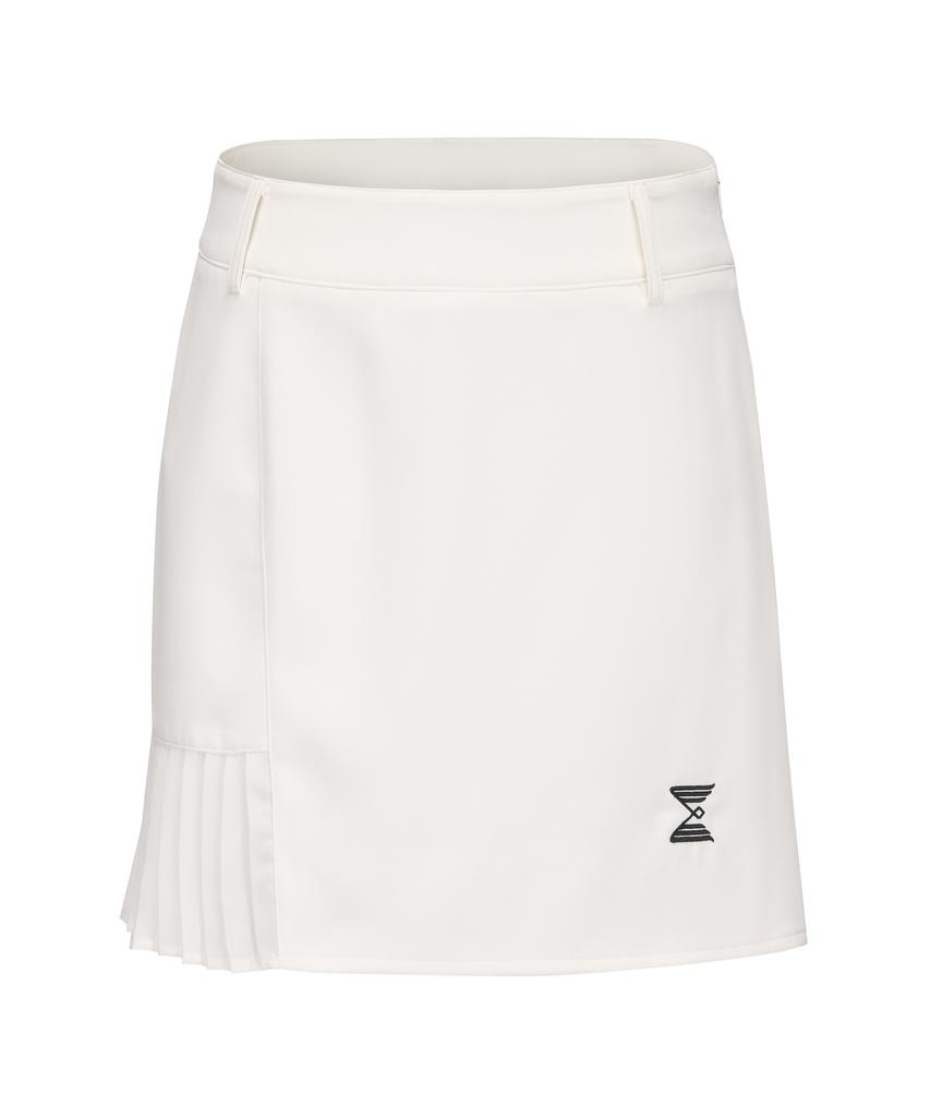 E.PARCA Pleated Point H-Line Skirt
