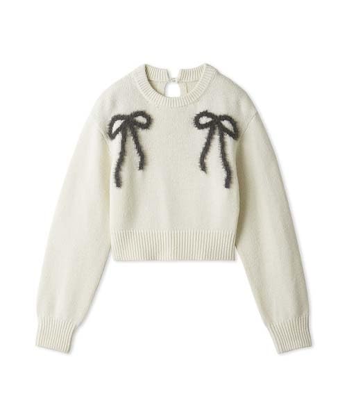 

Lily Brown Variation Feather Motif Knit LWNT244183 IVR Women s