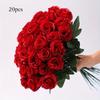 20pcs Simulated Rose Bouquet, Fabric Flowers, Artificial Flowers, Living Room Decoration, Wedding Supplies, Valentine's Day Does Not Include Vases