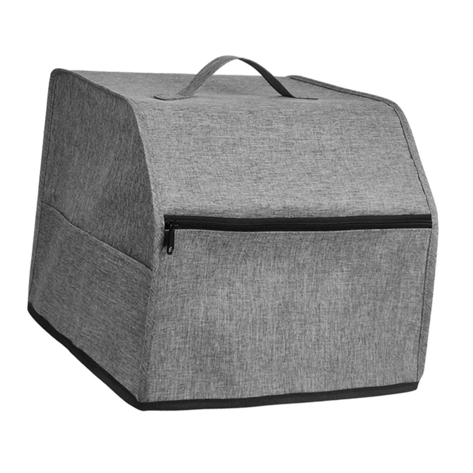 Чехол для швейной машины из ткани Оксфорд Пылезащитный чехол для швейной машины Чехол для оверлока из ткани Оксфорд с карманом для аксессуаров 31.5x29x28.5cm