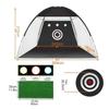 Rete pratica golf - Divit GN1 - Gabbia 304×183×213 cm - Tappeto erba sintetica - Nero