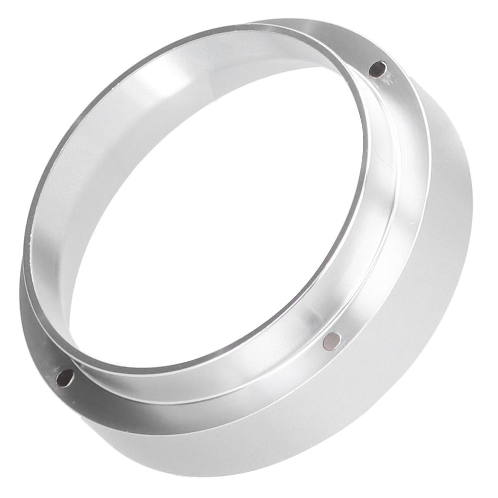 Kaffee Dosierring Ersatz mit Magnetischem Anti-Flugpulverdeckel Dosiertrichter Kaffeemaschinenteile(Silber 58MM )