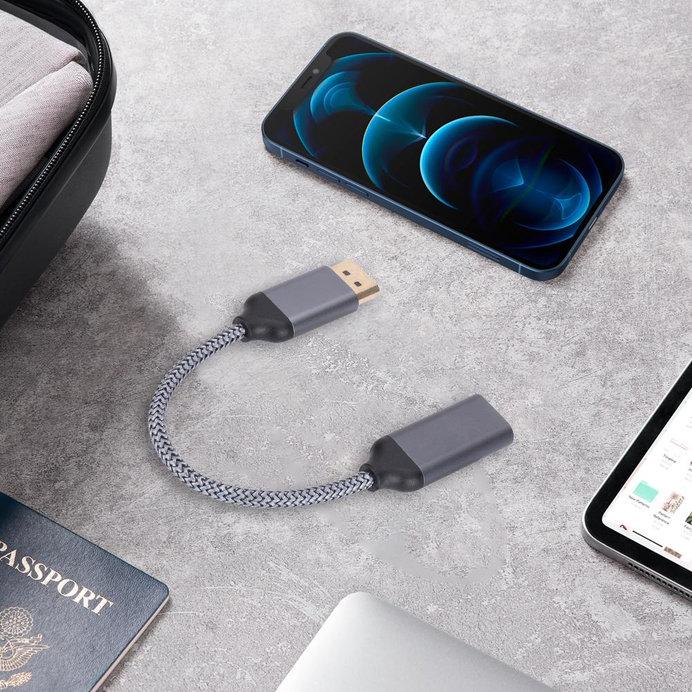 1-5PCS 4K 60HZ DP To HDM HD TV Video Audio Adapter Male To Female DP To HDMI-Compatible Cable Adapter for HP/DELL Laptop PC