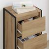 Sideboard Rustic Oak Style 42 x 36 x 75.5 cm Engineered Wood