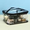 Clear PVC Waterproof Makeup Bag with Custom Logo – Large Capacity Portable Storage