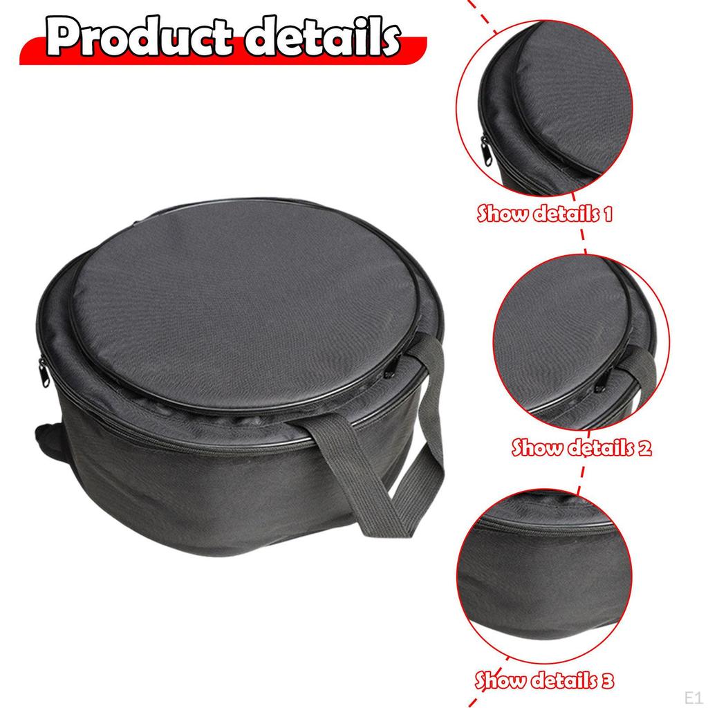 Bass Drum Bag Case Professional Travel Protection Oxford Cloth Thickened Carry Handle Soft