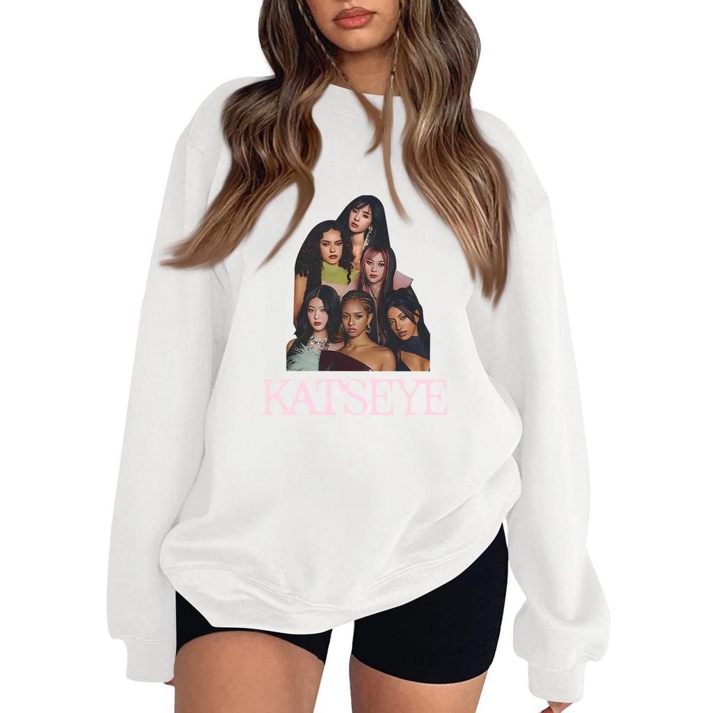 Women's Fashionable And Casual Long Sleeve Round Neck Printed Sweatshirt