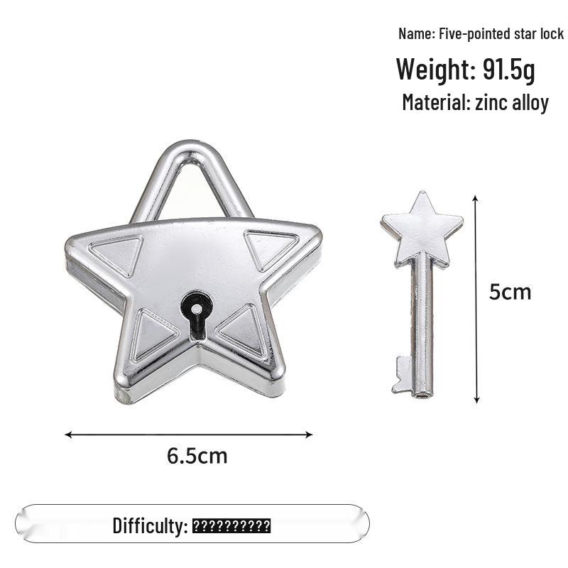 Zinc Alloy Kongming Puzzle Lock: Disentanglement Ring Educational Toy