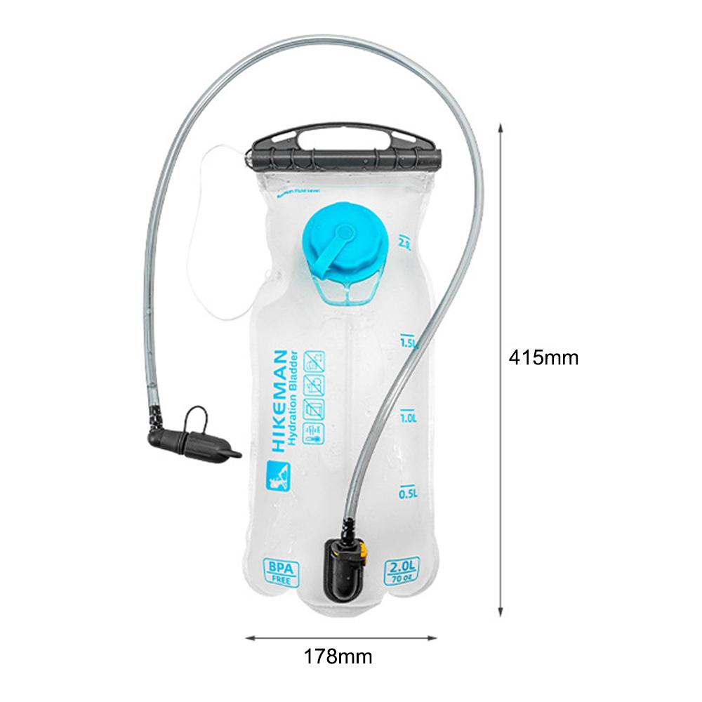 TPU Soft Flask Collapsible Sports Water Bottle Outdoor Foldable Water Bladder 2L Running Riding