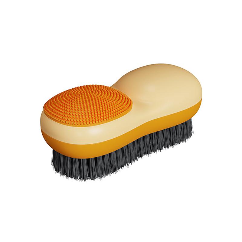 Creative Color Contrast Washing Brush Double-Sided Bristles Multi-Functional Soft Rubber Underwear Cleaning Brush