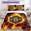 Manchester United FC Printed 3PCS Bedding Set Breathable Duvet Cover with Pillowcases Decorative Bed Linen for Bedroom Home