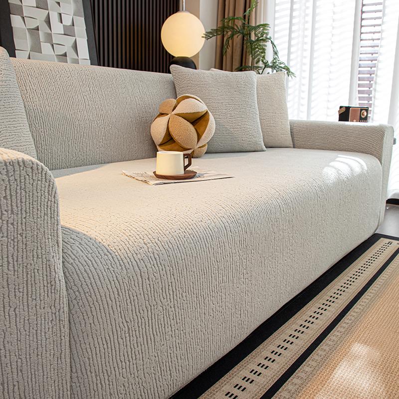 Jacquard Stretch Couch Cover Non Slip Sofa Covers for Living Room Washable Sofa Slipcover Furniture Protector Pet Friendly 1pc