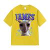 James Iames Funny Cat Meme TShirts Stupid Joke Gifts Cat Lover Short Sleeve TShirt Unisex Unisex Fashion Oversized Cotton T Shirts