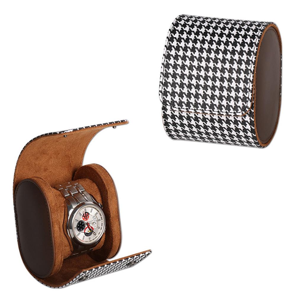 For Men Women Leather Watch Roll 1 2 3 slots Luxury Genuine Storage Box Travel Bag Watch Case Gift Box Watch Pouch