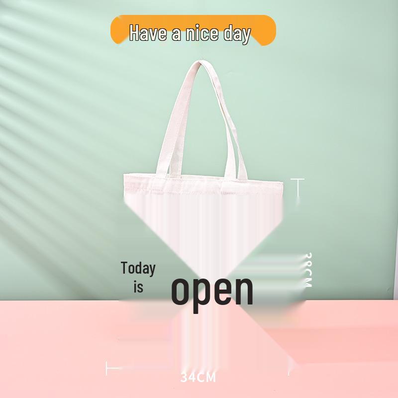 Customized Logo Canvas Shopping Bag - Durable, Eco-friendly, and Ideal for Promotions