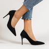 Sexy Trend Womens Soft Suede Pumps Autumn New Thin High Heels 2025 New Office Shoes Woman Stiletto Black Big Size 43