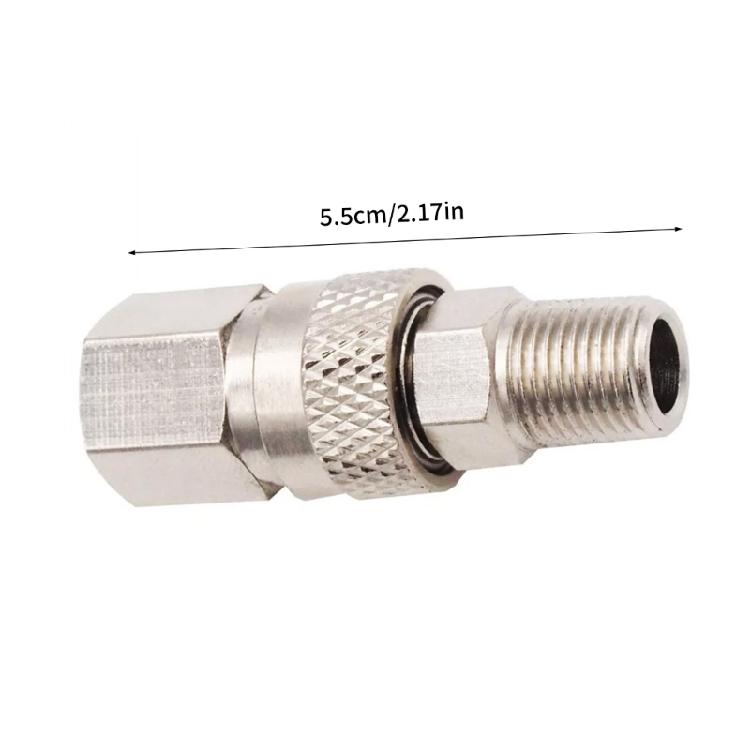 1/8 NPT High Pressure Stainless Steel Quick Disconnect Quick Coupler Socket Filling Charging Adapter Male Thread