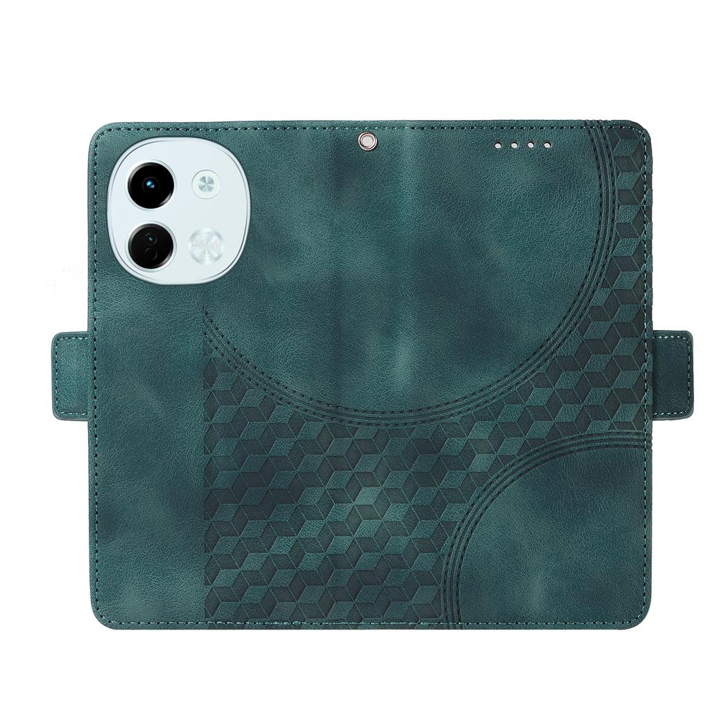 Für TECNO Spark 30 5G/Pova 6 Neo 5G Hülle PU Leder Handyhülle Rhombus Sternenmuster geprägt