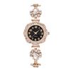 Adjustable Bracelet Watch with Large Diamond | New Style Quartz Ladies Watch with Simple Numeric Dial