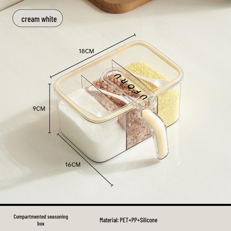 

Набор кухонных приправ высокой ценности: Защищенные от насекомых, влагонепроницаемые, разделенные емкости для приправ с крышками