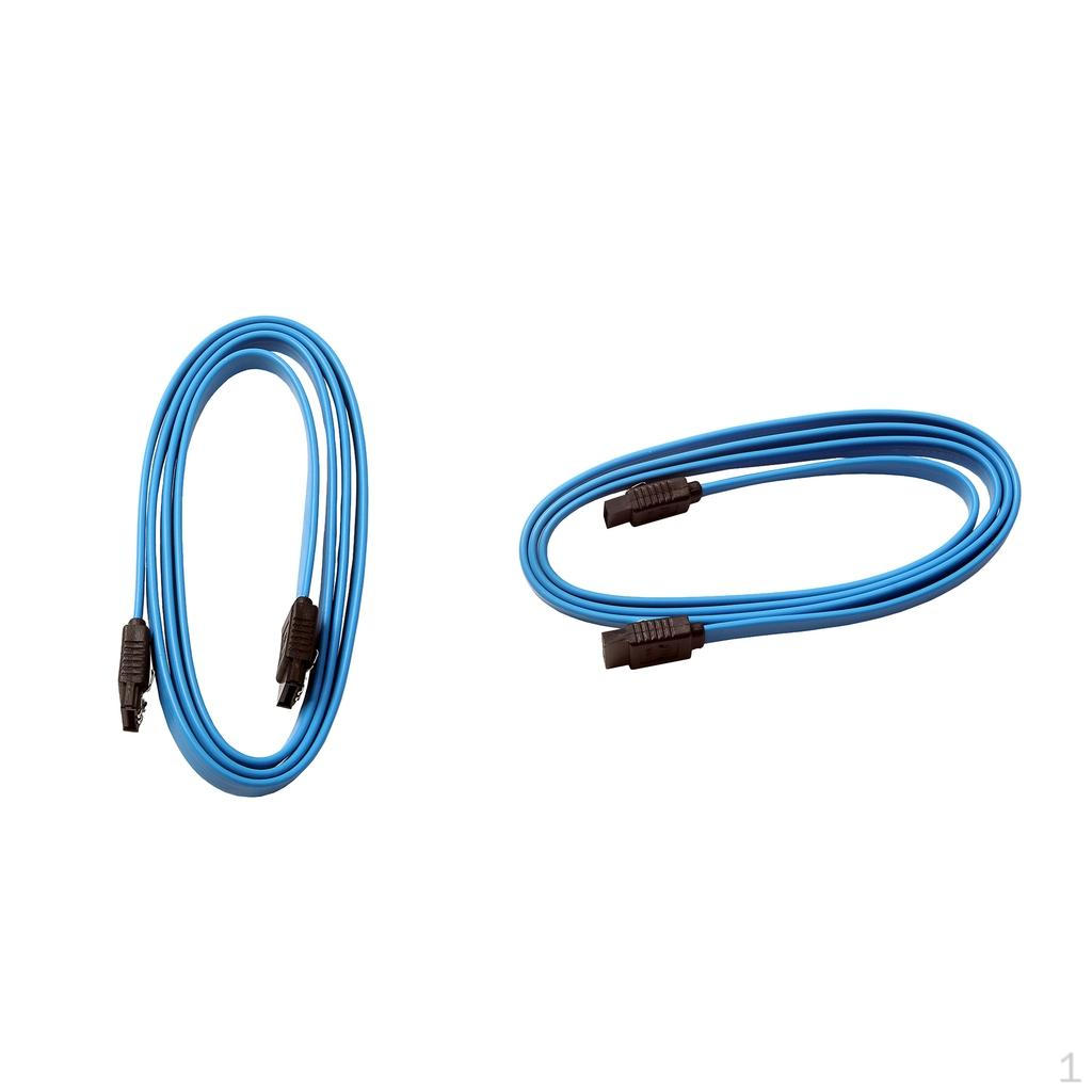 3.3ft Serial ATA III 3.0 Data HDD Disk Straight Signal Cable - 2 Pack