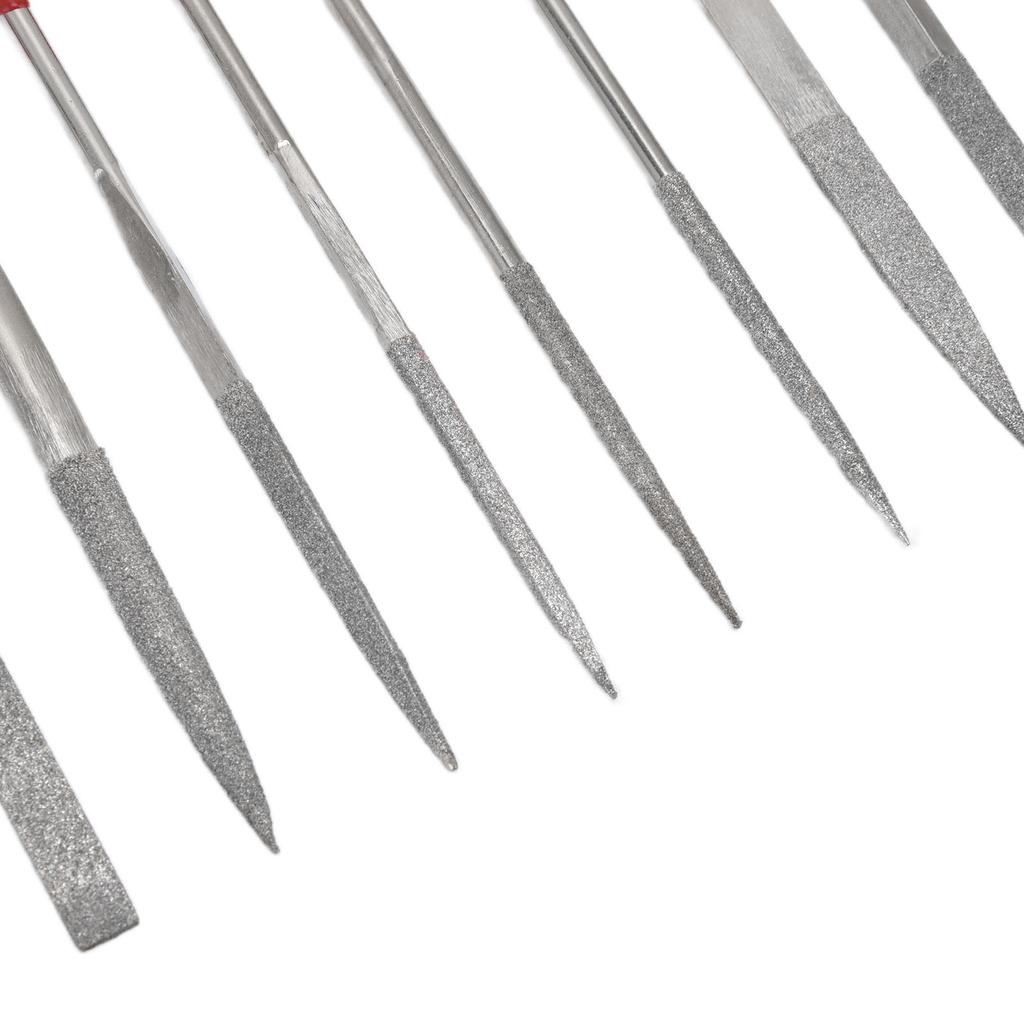 10Pcs Needle File Set Hardened Sturdy Comfortable Handle Convenient Jewelry Files