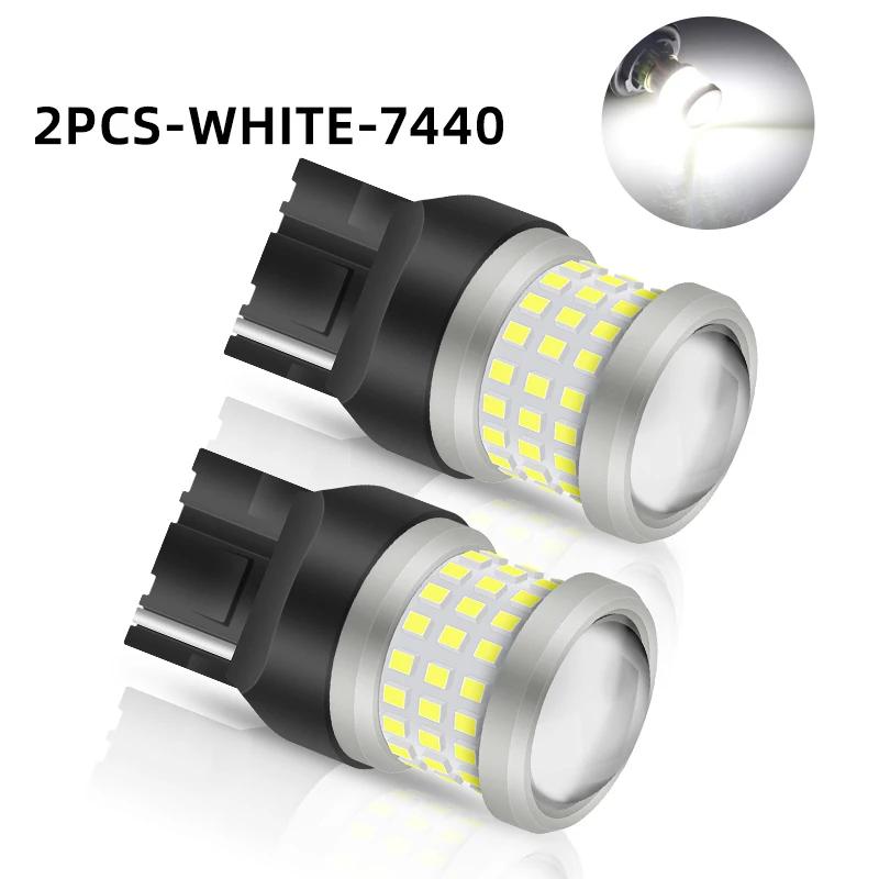 2pcs P21/5W 1157 BAY15D LED Bulbs Car Turn Signal Light 7440 7443 Canbus 12V Red Parking Light MOTOR Brake lights DRL 12-80V