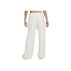 Nike Solid Color Mid-Rise Drawstring Wide-Leg Sports Pants Women pants Ivory FQ8045-020