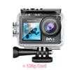Action Camera Stabilizzata WiFi, Risoluzione 5K, 30FPS, Doppio Schermo, Obiettivo Grandangolare 170°, Impermeabile fino a 30 metri, Action Camera con Telecomando