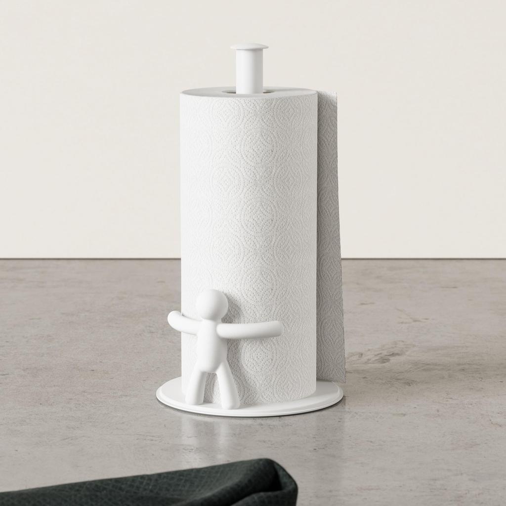 Official Umbra Buddy Paper Towel Kitchen W19 X D18 X White Holder, Storage, H34cm,