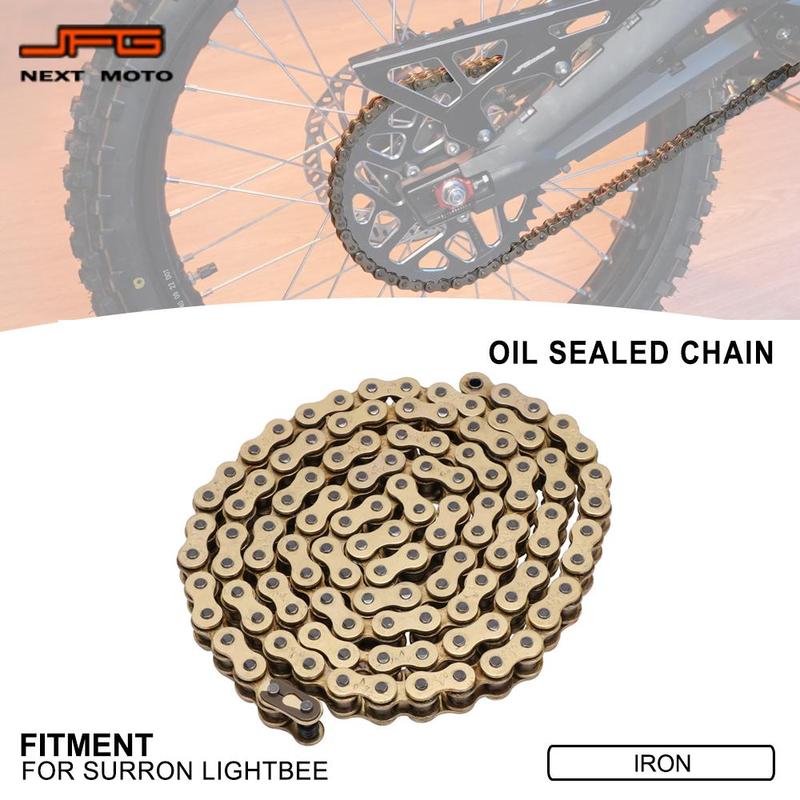 106L 112L 120L 128L Motorcycle Chain Oil Seal Chain DID O-Ring Links For SURRON Lifgtbee Electric Dirt Bike Enduro Motard Racing 106L