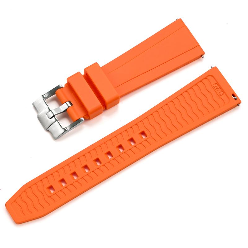 Bracelet de montre en silicone le plus récent pour Samsung Ultra Omega Seiko PROSPEX Panerai 20 mm 22 mm 24 mm Bracelet de montre en caoutchouc à dégagement rapide