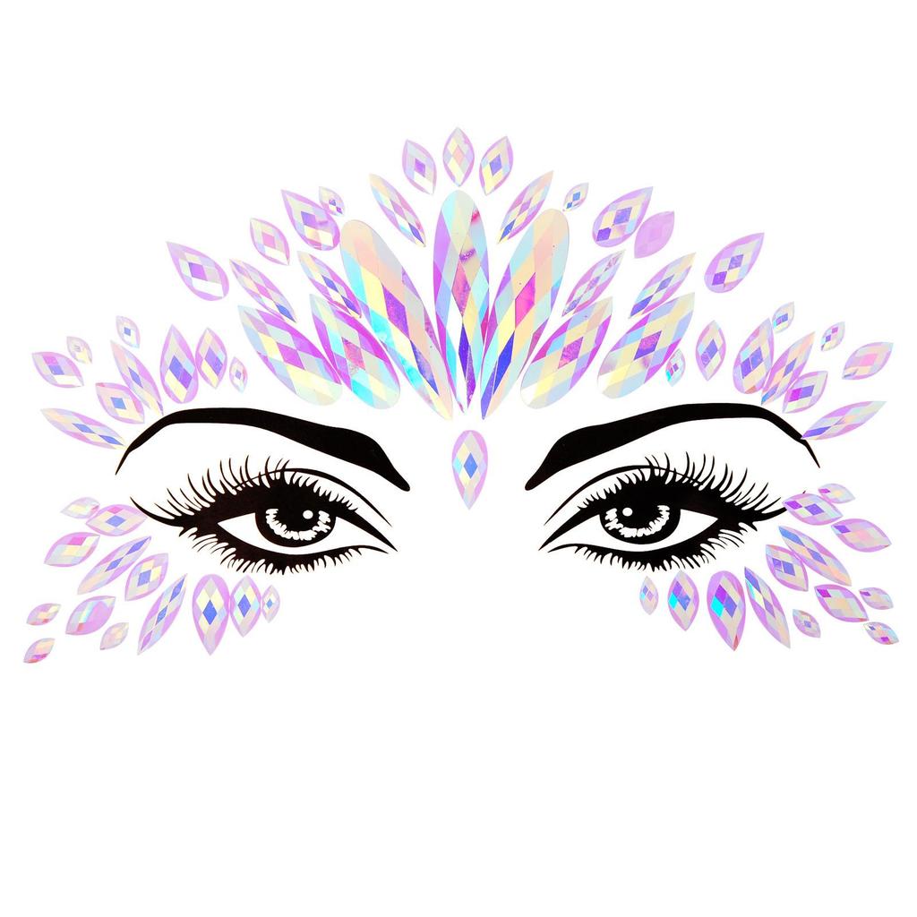Crystal Tattoo Sticker Glitter Eyeliner Eyebrow Makeup Face Eyes Diamond Temporary Tattoo Rock Rhinestone 3D Eyeliner Stickers