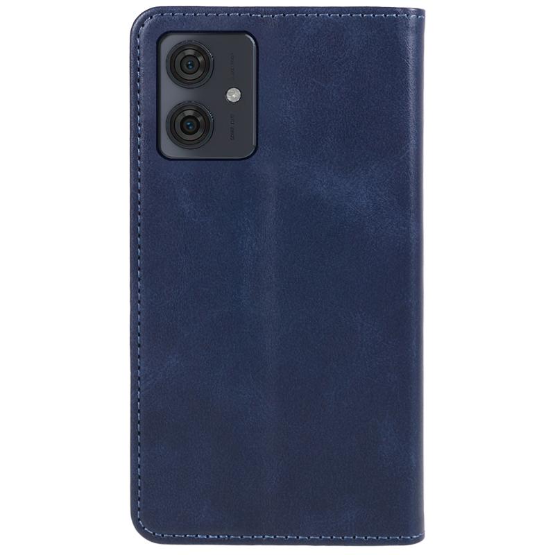 For Motorola Moto G54 5G Case Calf Texture PU Leather Shell Drop-proof Wallet Stand Phone Cover