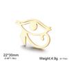 Stainless Steel Eye of Horus Brooch Egyptian Metal Pins for Women Men Suit Bag Badge Protection Jewelry Accessories Amulet Gifts