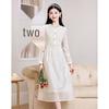 Elegant Lace Long Sleeve Mid-Length Dress