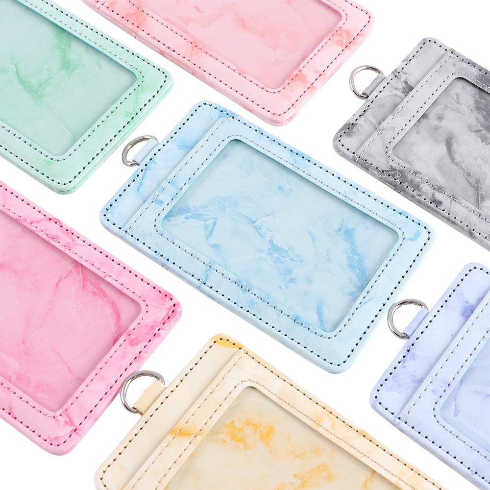 Crossbody Patch Leather Card Covers Business Card Cover Bus Card Cover Case Retractable Card Holder