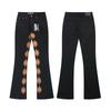 LOSTSHDWS Men's and Women's Spring and Autumn Flared Elastic Jeans Couple Jeans