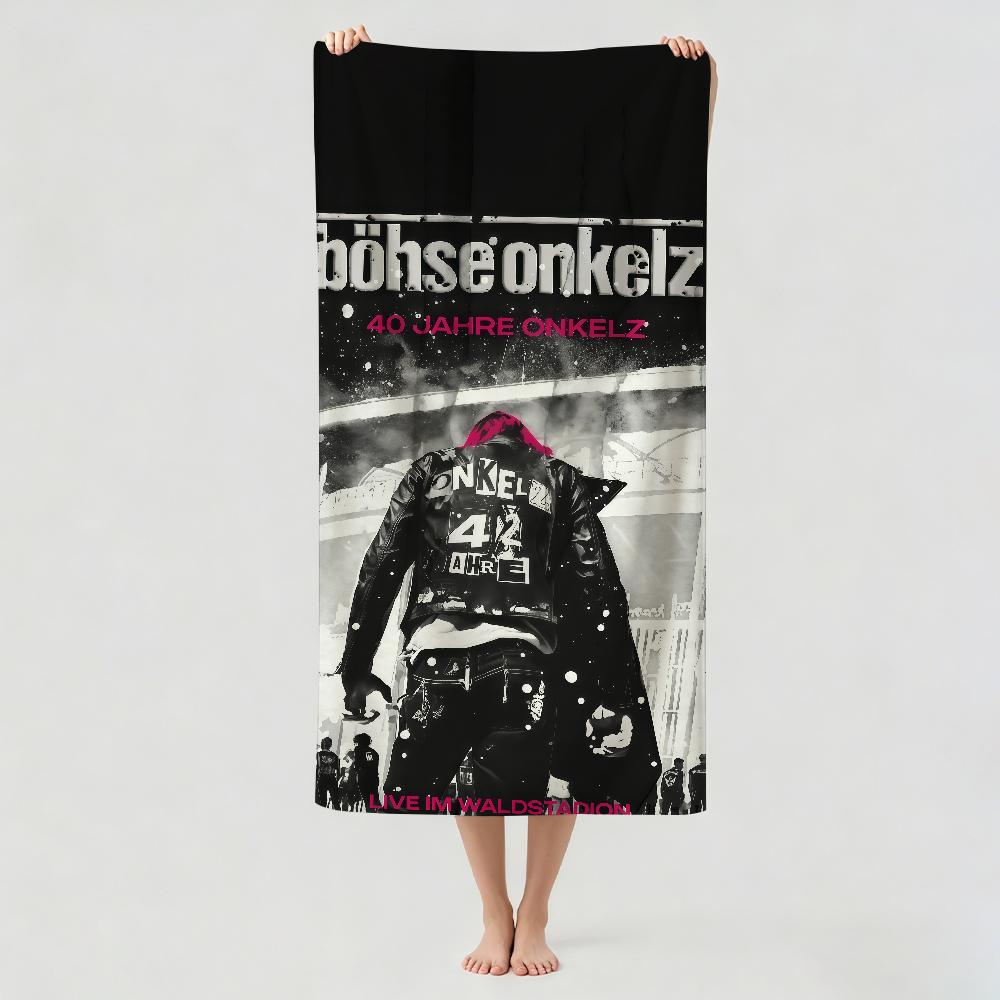 Music group B-Bohse O-Onkelz Towel Drying Bath Towel Applicable To Light Swimming Camping Yoga Beach Out