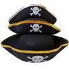 Pirate Hats Halloween Props Cosplay Dance Parties Children/adults Caribbean Pirate Clothing Hats with Gold and Silver Edges