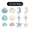 Beach Ocean Themed Christmas Ornaments Reusable Christmas Tree Hanging Ornaments for Holiday Party Office Halloween Thanksgiving