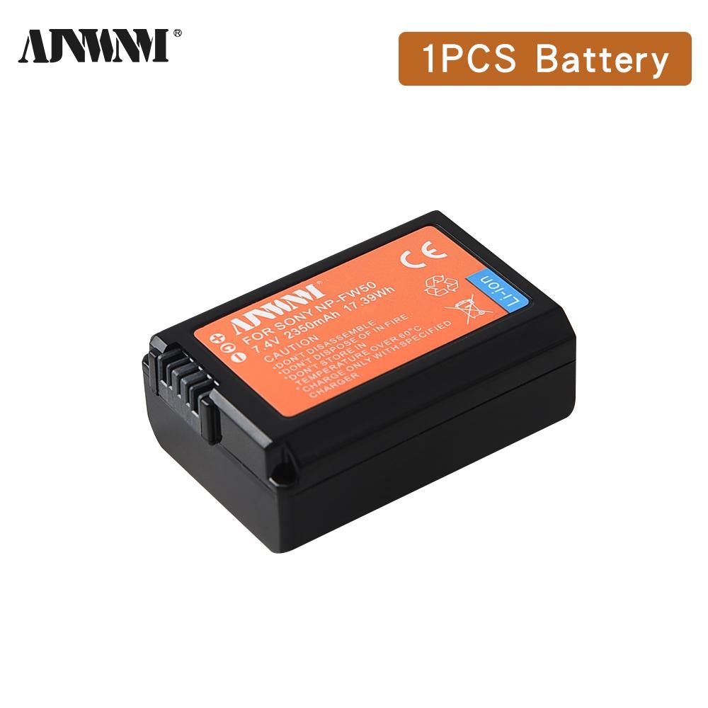 

7,4 В 2350 мАч USB NP-FW50 NP FW50 NPFW50 Аккумулятор для Sony Alpha a 6500a 6300 A6000 A5000 A3000 NEX-3 a7R a7S NEX-7