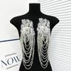 Heavy Industry Bead Tassel Shoulder Dress Long Tassel Bead Embroidery Chain Shoulder Badge Beaded Chain Epaulettes