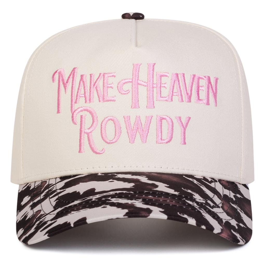 Unisex MAKE HEAVEN ROWDY Letter Embroidery Baseball Caps Spring Autumn Outdoor Adjustable Casual Hats Sunscreen Hat Sports Cap