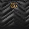Gucci GG Marmont Letter Logo Solid Color Leather Wallet Women Wallet Black 781583-DTDHT-1000
