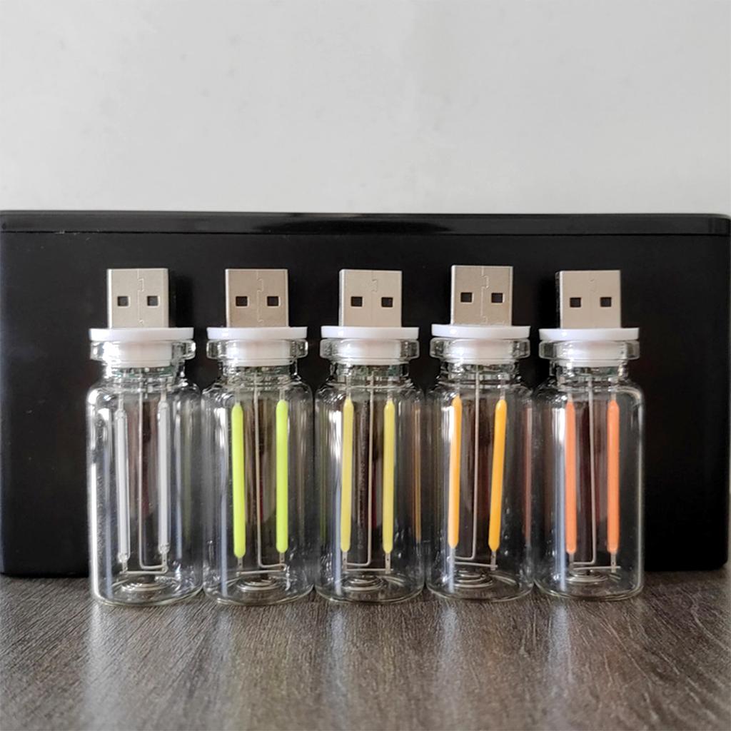 Colorful LED Night Light 5V USB Touch Control Atmosphere Lamp Mini Incandescent Bulb for Home Decoration 360Degree Lighting
