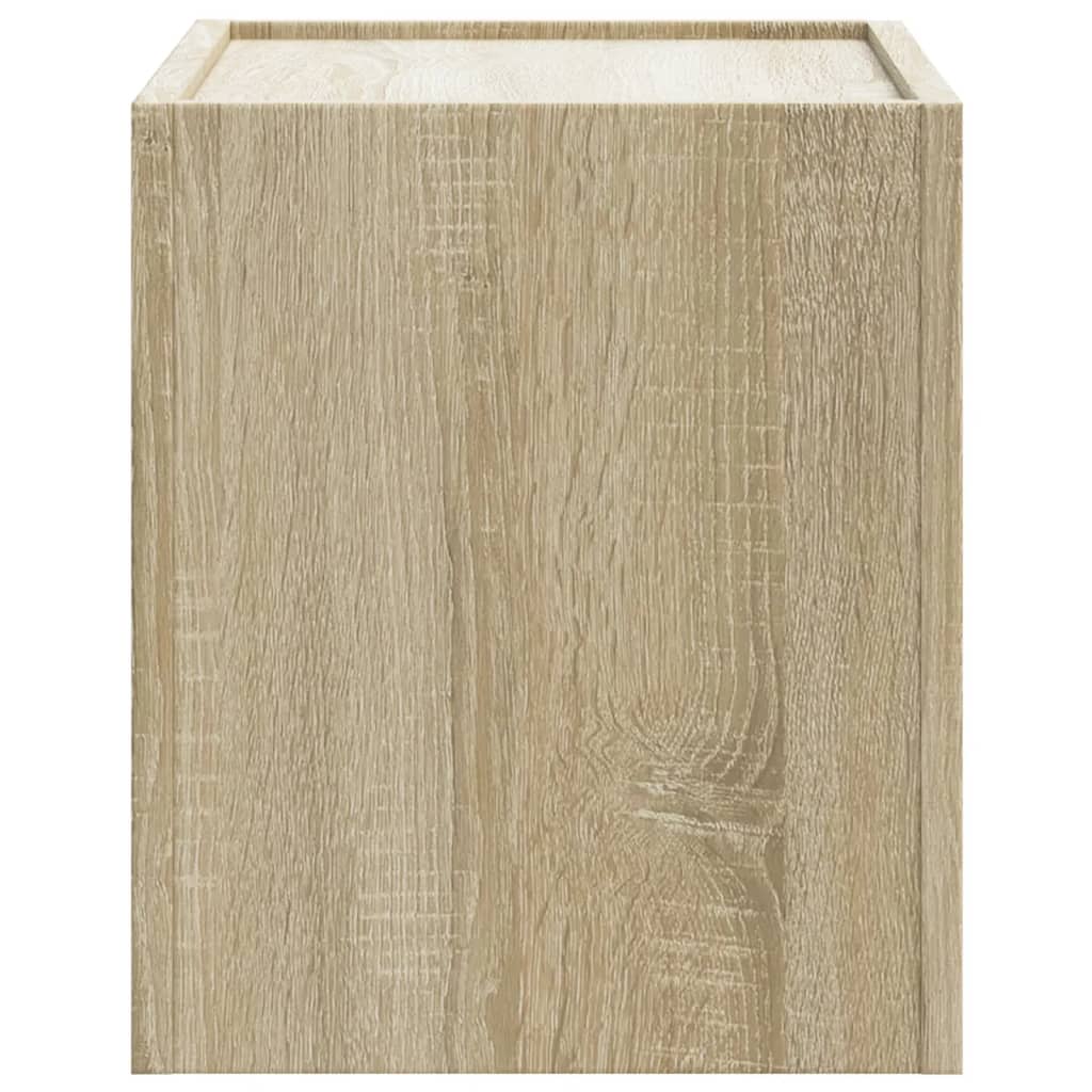 Wall Mounted Nightstand Sonoma Oak 45 X 30 X 35 Cm